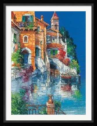 Framed Primavera Sul Lago Print