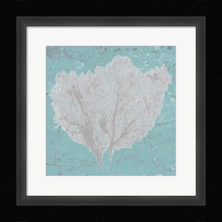 Framed Graphic Sea Fan IV Print