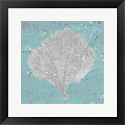 Framed Graphic Sea Fan V Print