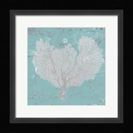 Framed Graphic Sea Fan VI Print