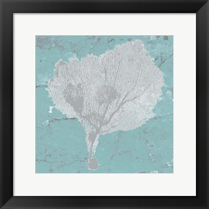 Framed Graphic Sea Fan VIII Print