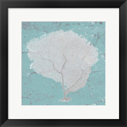 Framed Graphic Sea Fan IX Print