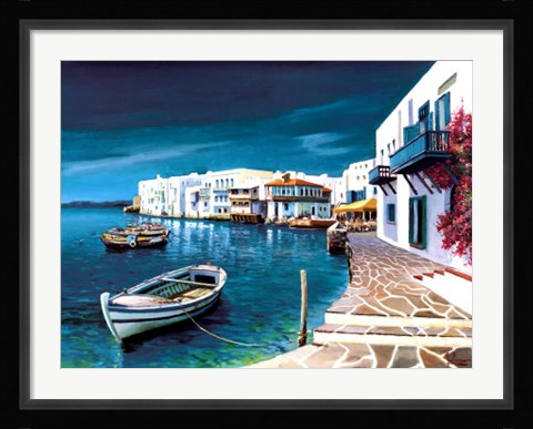 Framed Porticciolo Greco Print