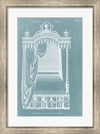 Framed Design for a Bed II Print
