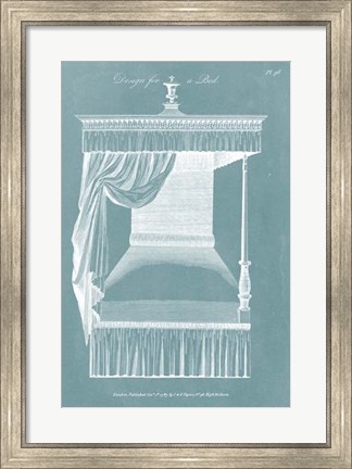 Framed Design for a Bed IV Print