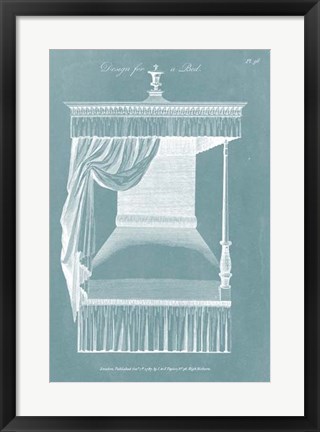 Framed Design for a Bed IV Print
