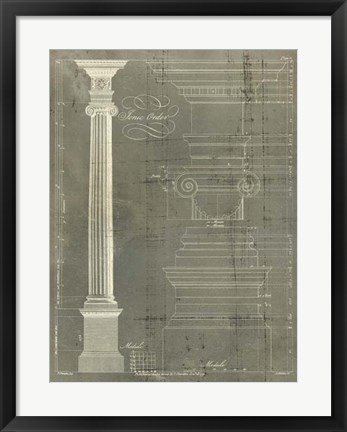 Framed Column Blueprint II Print