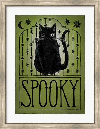 Framed Vintage Halloween Spooky Print