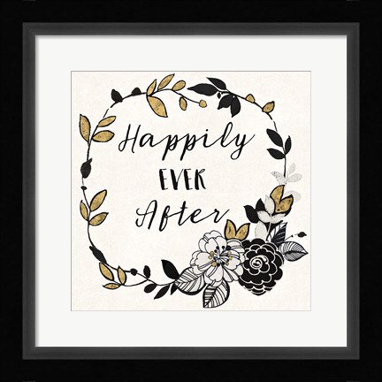 Framed Dream Garden Inspiration I Print