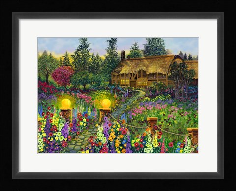 Framed Country Cottage Print