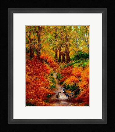 Framed Pheasant Road Print