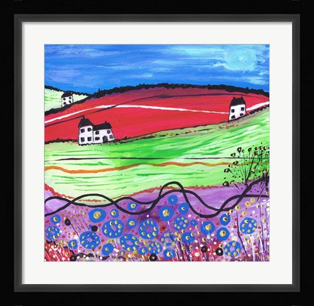 Framed Village Print