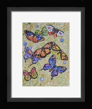 Framed Butterfly Dance Print