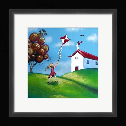 Framed Go Fly a Kite Print