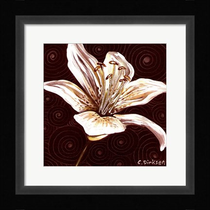 Framed Tiger Lily 1 Print