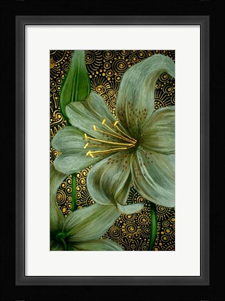 Framed White Tiger Lilies Print