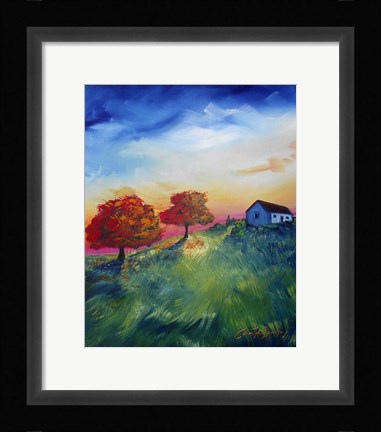 Framed Country Cottage Print