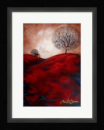 Framed House on the Hill Print