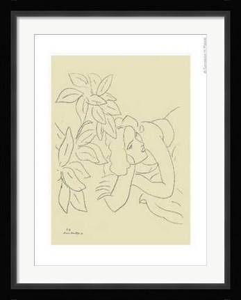 Framed Etude de Femme Print