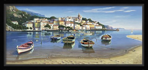 Framed Baia Dei Pescatori Print