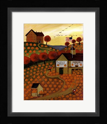 Framed Pumpkin Valley Print