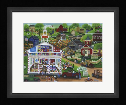Framed Centennial Quilt Show Print