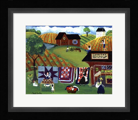 Framed Country Quilts Jam Print