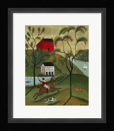 Framed Ocean Fox Hunt Print