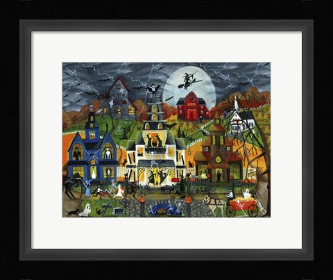 Framed Spooky Street Print