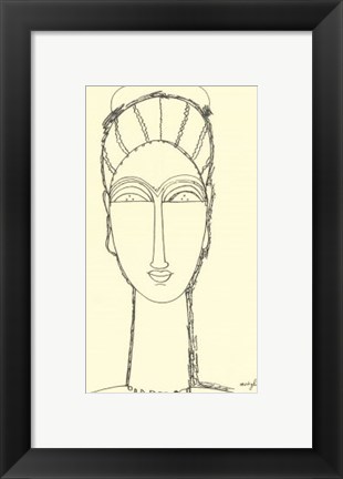 Framed Viso di Donna Print