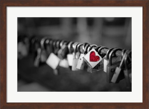 Framed Pop of Color A Locks of Love to Go Around Print