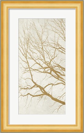 Framed Golden Tree I Print