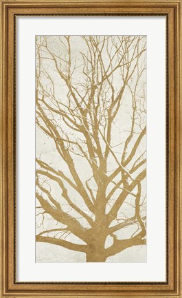 Framed Golden Tree II Print