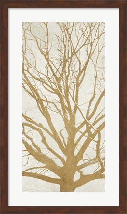 Framed Golden Tree II Print