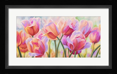 Framed Tulips in Wonderland Print