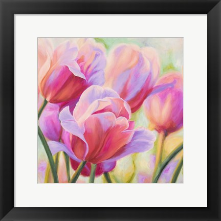 Framed Tulips in Wonderland I Print