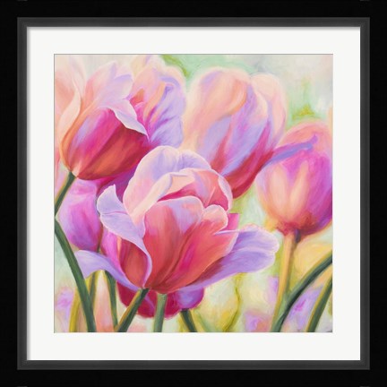 Framed Tulips in Wonderland I Print