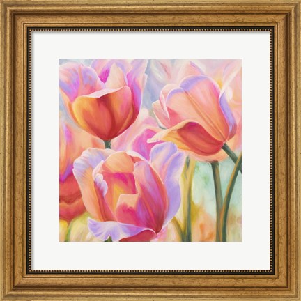 Framed Tulips in Wonderland II Print