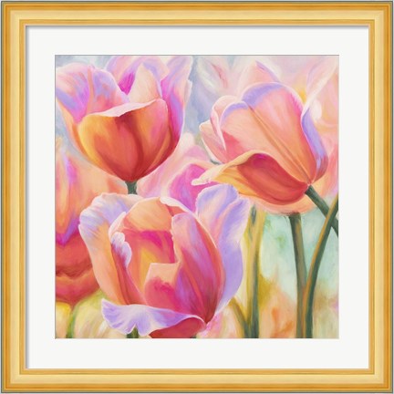 Framed Tulips in Wonderland II Print