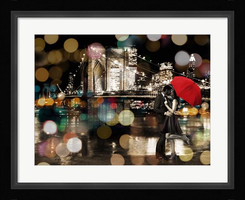 Framed Kiss in the Night Print