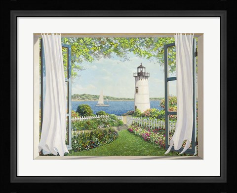 Framed Finestra sul Faro Print