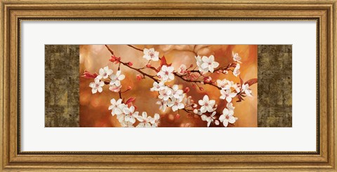 Framed Orange Sakura Print