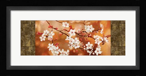 Framed Orange Sakura Print