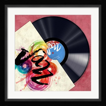 Framed Vinyl Club, Jazz Print