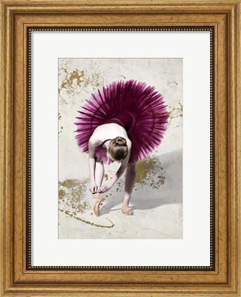 Framed Purple Ballerina Print