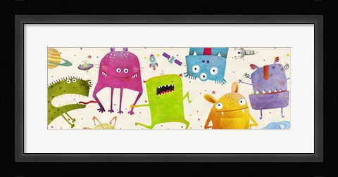 Framed Alien Friends Print