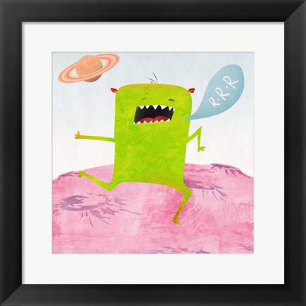 Framed Alien Friend #1 Print