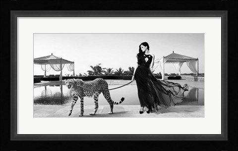Framed Woman with Cheetah Print