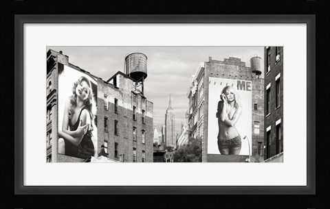 Framed Billboards in Manhattan Print