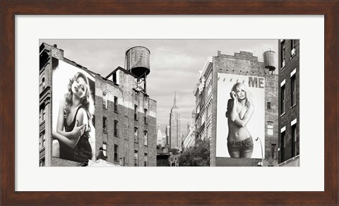 Framed Billboards in Manhattan Print